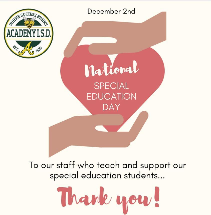  National Special Education Day - December 2